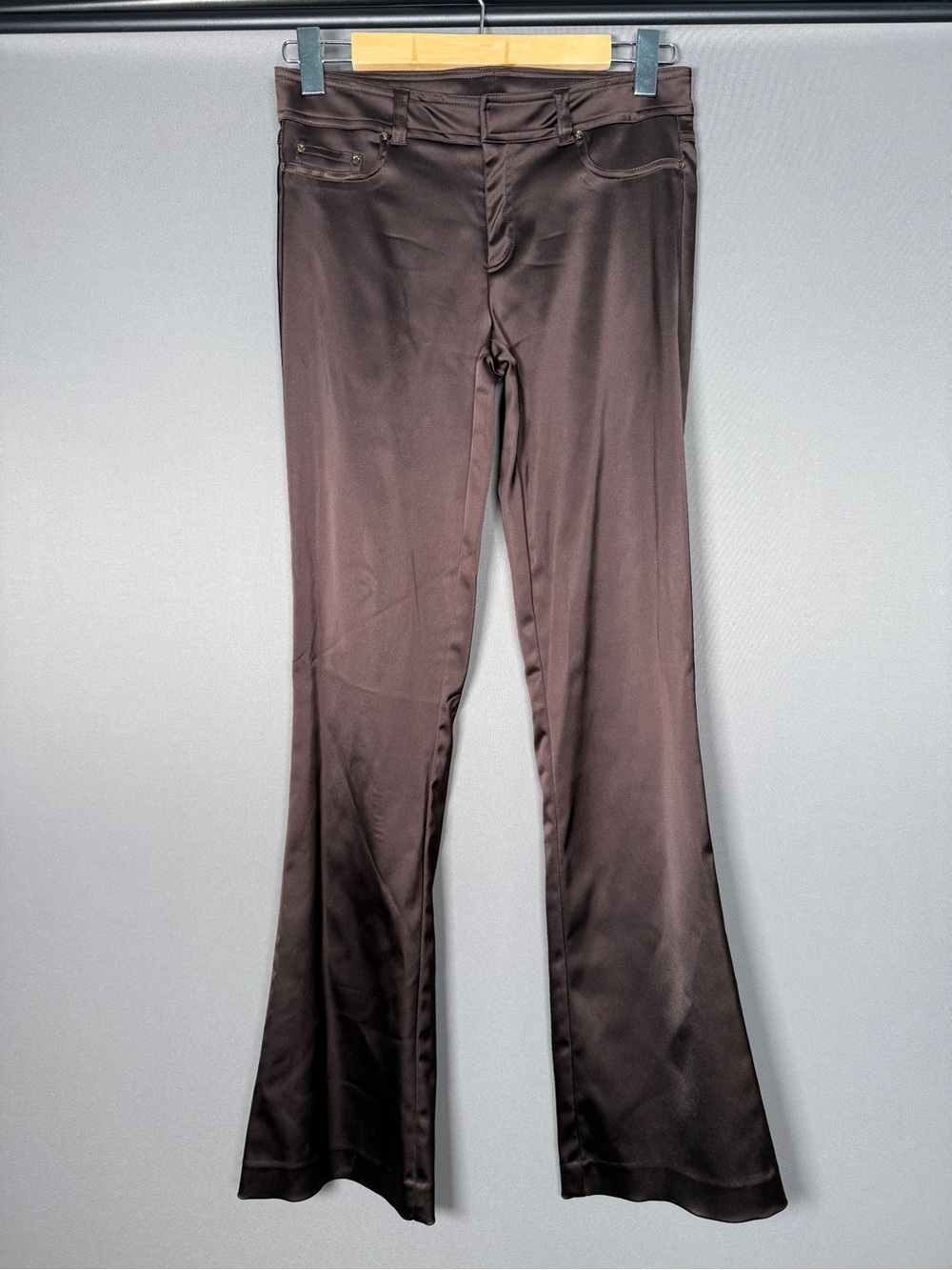 Cache Choclate Brown Satin Pants